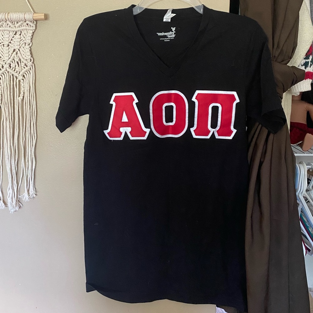 Alpha Omicron Pi hard letters